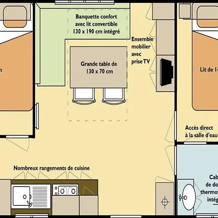 Mobil Confortable Avec Terrasse à - Api-1-52-1172 Groléjac