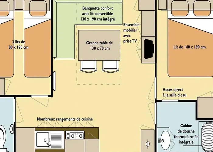 Mobil Confortable Avec Terrasse à - Api-1-52-1172 Groléjac